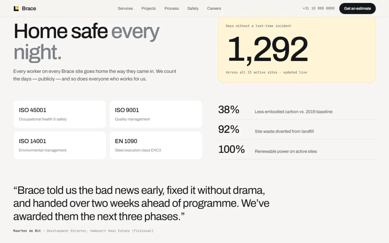 Brace: Safety